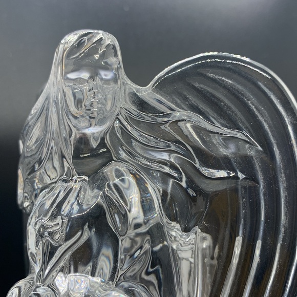 Crystal Angel Candle Holder. 25% lead. - Picture 7 of 8